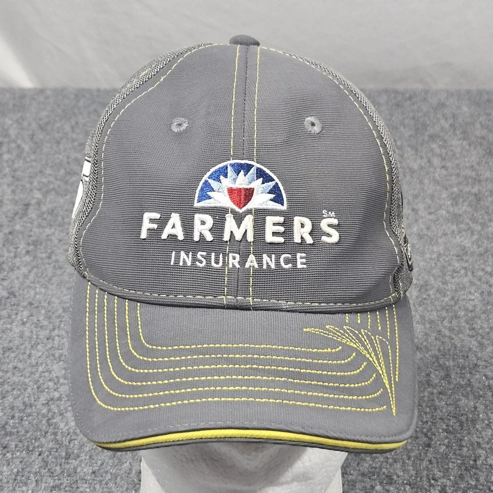Farmers Insurance Hat Kasey Kahne Gray NASCAR Cap Racing Chase Authentics